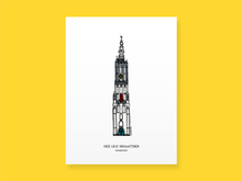 Load image into Gallery viewer, Poster Amersfoort, Onze Lieve Vrouwetoren 'Lange Jan'