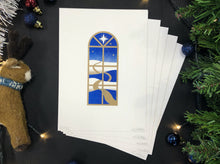 Afbeelding in Gallery-weergave laden, Risoprint | Kerstkaart Ster (set van 5, incl. envelop)