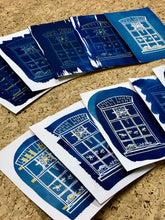 Afbeelding in Gallery-weergave laden, Blauwdruk/Cyanotype Kerstkaart A6