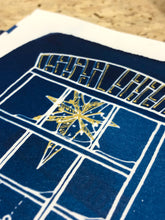 Afbeelding in Gallery-weergave laden, Blauwdruk/Cyanotype Kerstkaart A6