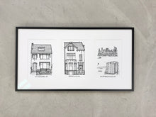 Load image into Gallery viewer, Tryptich Houseportrait