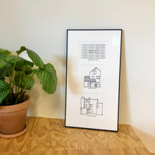 Load image into Gallery viewer, Tryptich Houseportrait