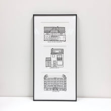 Load image into Gallery viewer, Tryptich Houseportrait