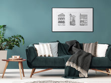 Load image into Gallery viewer, Tryptich Houseportrait