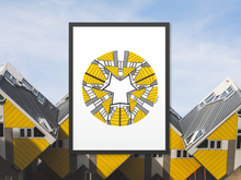 Afbeelding in Gallery-weergave laden, Poster Rotterdam, Kubuswoningen (cirkel)