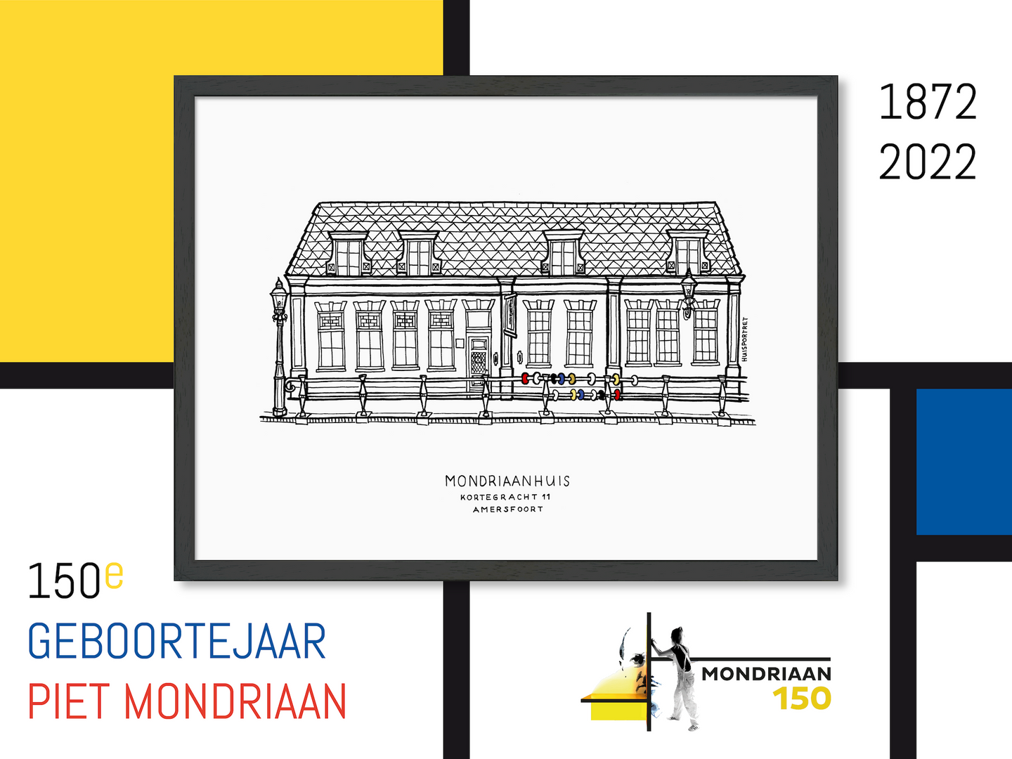 Poster Amersfoort, Mondriaanhuis