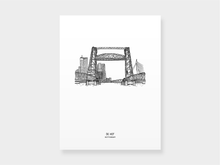 Afbeelding in Gallery-weergave laden, Poster Rotterdam, De Hef (+skyline)