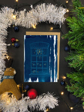 Afbeelding in Gallery-weergave laden, Blauwdruk/Cyanotype Kerstkaart A6