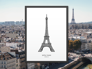 Poster Eiffeltoren, Parijs