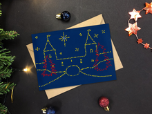 Afbeelding in Gallery-weergave laden, Monnikendam stippen Kerstkaart (5 stuks incl. envelop)
