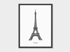 Poster Eiffeltoren, Parijs